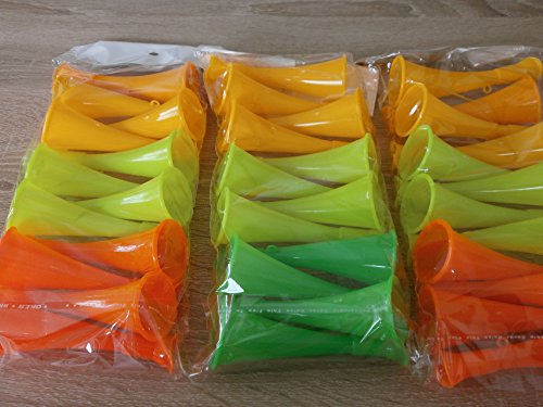 12 kleine Vuvuzela 10 cm EM WM Fanartikel Tröte