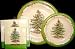 Assorted Spode Christmas Tree Paper Plates & Napkins, 64 Pcs, Serves 16