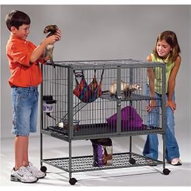 Midwest 141 Ferret Nation Single-Level Ferret Cage with Ramps