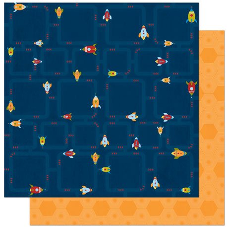 Arcade 12X12 Blast Off Collection Paper (Bo Bunny) 