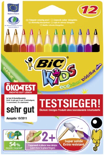 BIC Kids Evolution Triangle/829735 13.4 x 15.2 x 19.4 cm 12-er Etui