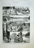 Out Of The Way In Japan 1884 Antique Print