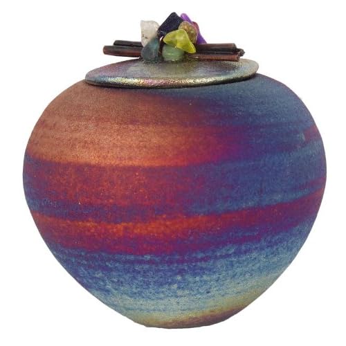 Handmade Raku Pottery Dreamcatcher Jar by Raku Potteryworks Decorative Bowls