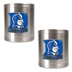 Duke Blue Devils NCAA 2pc Stainless Can Holder Set by Great American Products