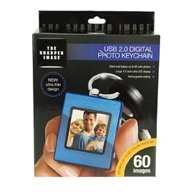 USB Digital Photo Keychain - Blue