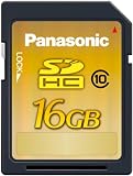 Panasonic 16GB Class 10 SDHC Card (up to 22MB/s - Gold Line)