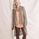 Shawl-Collar Crocheted Sweater