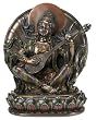 Sarasvati Figurine - Cold Cast Resin - 6'' Height Sarasvati Figurine - Cold Cast Resin - 6'' Height