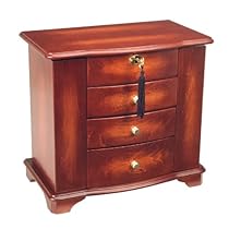 Belinda Musical Jewelry Box in Cherry