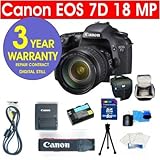 Canon EOS 7D 18 MP Digital SLR Camera with Canon EF 28-135mm f/3.5-5.6 IS + ....