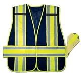 Class 2 Expandable Safety Vest Blue Mesh