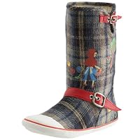 Sugar Shoes Graphic Boot Grandma Plaid