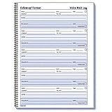 Rediform Follow-Up Voice Mail Log Book,500 Message Areas,10-5/8x8
