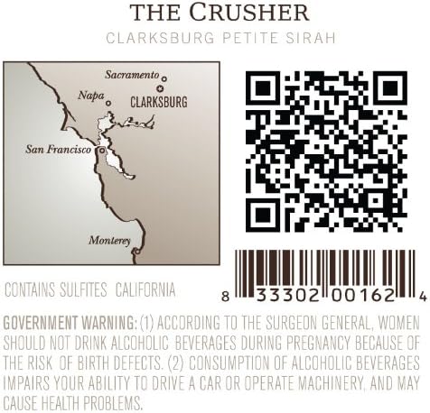 2012 The Crusher Petite Sirah, Clarksburg 750 mL Wine