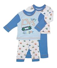 Busy digger pyjamas - 2pk