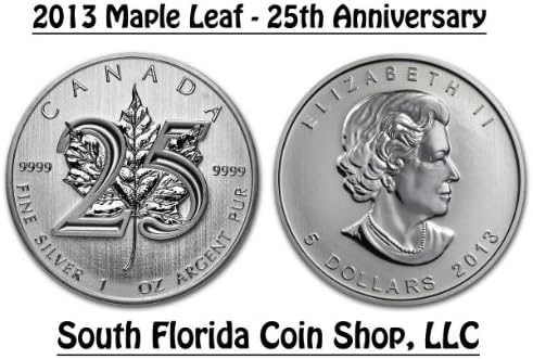 2014 Canadian 1 OZ Maple Leaf 25th anniversary