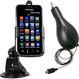 mumbi KFZ Halterung Samsung i9000 Galaxy S / i9001 Galaxy S PLUS Autohalterung + mumbi KFZ Ladekabel ausziehbar