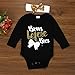AMA(TM) 2PCS Newborn Baby Girls Letter Romper +Headband Outfits Clothes Set
