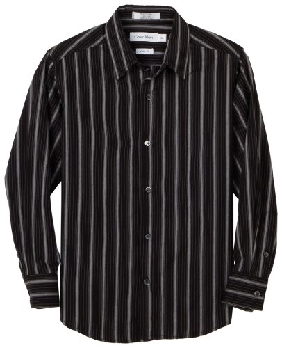 Calvin Klein Dress Up Boys 8-20 Button Up Woven Shirt