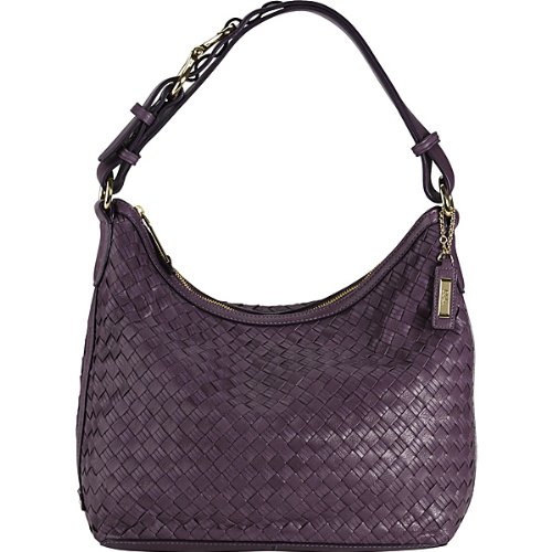 Cole Haan Heritage Weave Avery Hobo Dark Aubergine - Shoulder Bag
