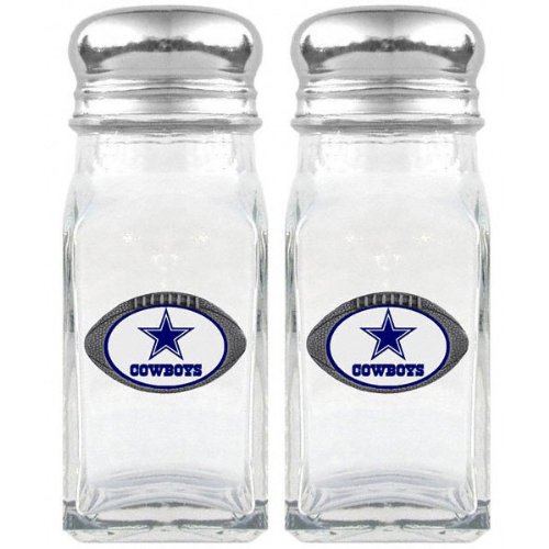 Dallas Cowboys Glass Salt Pepper Shakers