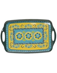 From Amazon.com. Click for details:
 Kitchen: Certified International Mexican Tile Rectangular Tray with Handles, 19-Inch by 12-Inch - Certified International Kitchen: Certified International Mexican Tile Rectangular Tray with Handles, 19-Inch by 12-Inch - Certified International