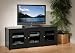 Santino 60" A/V Console w/ 3 Glass Doors Black