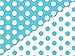 Turquoise & White REVERSIBLE Polka Dot Gift Wrap Wrapping Paper - 16ft Roll