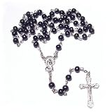 +Prayer Rosary. Black wood. Gift box.