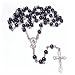 +Prayer Rosary. Black wood. Gift box.