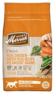 Merrick 1 Count Classic Real Chicken + Green Peas Recipe with Ancient Grains, 12 lb Merrick 1 Count Classic Real Chicken + Green Peas Recipe with Ancient Grains, 12 lb