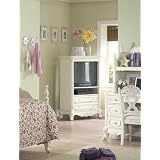 Cinderella Kid's Wood Television Chest & Armoires - Ecru