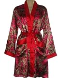 Up2date Fashion Robe/gown with Pockets, Style#gwn04, Red Animal Print, Size (M, L, XL, 2X)