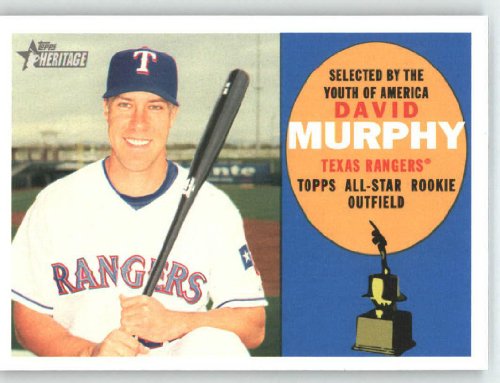 2009 Topps Heritage #322 David Murphy - Texas Rangers (Baseball Cards)