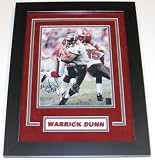Warrick Dunn Autographed Tampa Bay Buccaneers 8x10 Photo ~ Custom Framed - Autographed NFL Photos