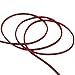 BeadsTreasure Red Suede Cord Lace Leather Cord for Jewelry Making 3x1.5 mm-20 Feet.