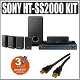 Sony HT-SS2000 Component Home Theater System for Sony Blu-Ray Players w/ 3 Year Extended Warranty