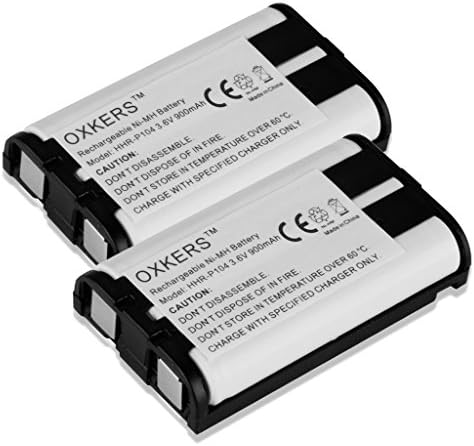 OXKERS 2-Pack 3.6V 900mAh Ni-MH 5/4AAA*3 Replacement Home Phone Battery Pack for Panasonic KXTG2355 KXTG2356 KXTG2357 KXTG2386 KXTG2388 KXTG2480