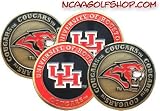 (4) Houston Cougars Golf Ball Markers