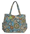 Vera Bradley Pleated Tote Bali Blue
