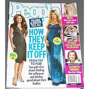 People Magazine August 2007 Kirstie Alley Valerie Bertinelli Cover by Editors of People Magazine