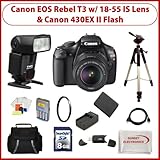 Canon EOS Rebel T3 (1100D) SLR Digital Camera Kit with Canon EF-S 18-55 IS  ....