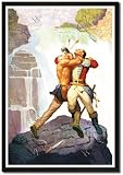 Framed Art Poster 20x30, Battle of Glen Falls