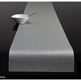 Chilewich Basketweave Table Runner Ice by Chilewich