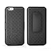 iPhone 6 Case, De-Bin iPhone 6 Case with Belt Clip Super Slim Hard Armor Holster Combo Case with Kickstand and Swivel Belt Clip for Apple iPhone 6 4.7 - Black