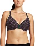Jessica Simpson Womens Woven Plaid Full Bust Light Foam Bra