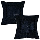 jardine glider cushions  Ethnic Hand Embroidered Pretty Cushion Cover Set with Mirror Work (Ccset 951)