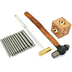 15 Jewelers Hammers Dapping Punches Block Doming Tools