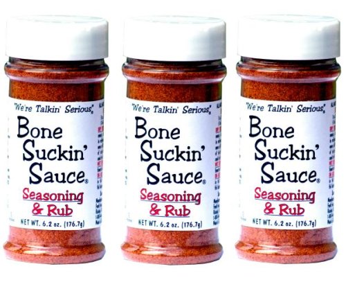 Bone Suckin' Sauce Seasoning and Rub 3-6.2 oz Pkgs