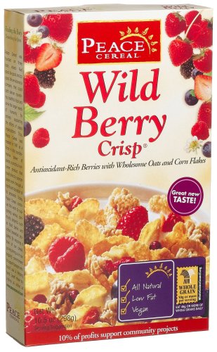 Peace Cereal Wild Berry Low Fat Crisp, 10.5-Ounce Boxes (Pack of 6)